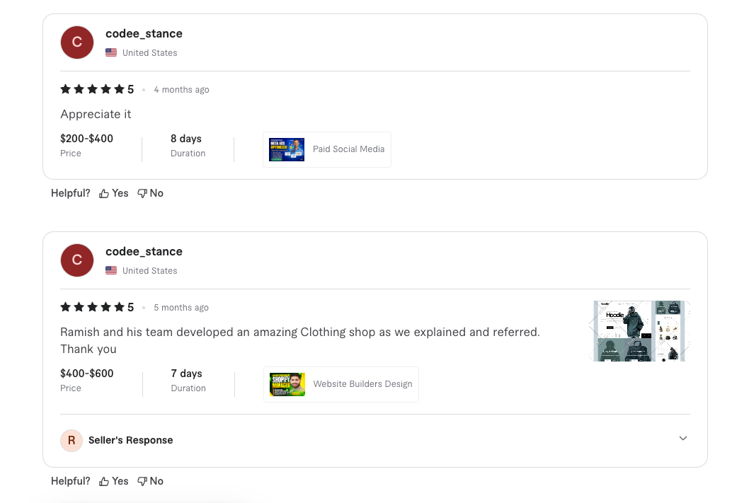 Client review