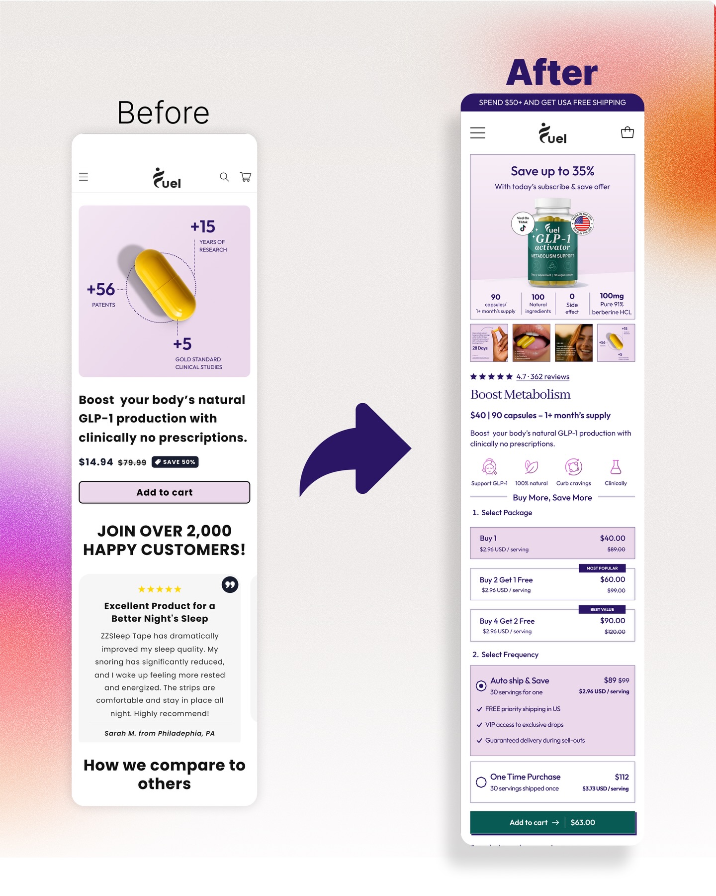 Product page build